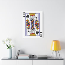 Load image into Gallery viewer, King Doodle Playing Card Canvas