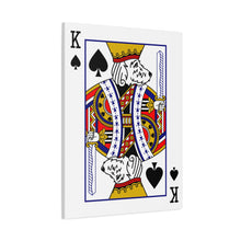 Load image into Gallery viewer, King Doodle Playing Card Canvas