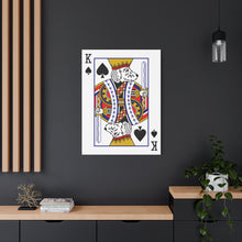 Load image into Gallery viewer, King Doodle Playing Card Canvas