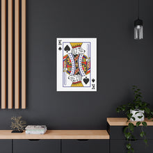 Load image into Gallery viewer, King Doodle Playing Card Canvas