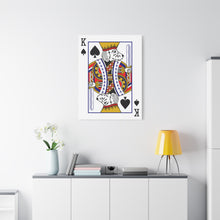 Load image into Gallery viewer, King Doodle Playing Card Canvas