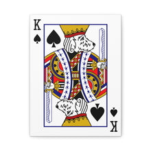 Load image into Gallery viewer, King Doodle Playing Card Canvas