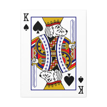 Load image into Gallery viewer, King Doodle Playing Card Canvas