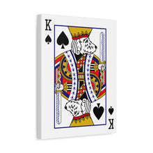 Load image into Gallery viewer, King Doodle Playing Card Canvas