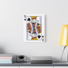 Load image into Gallery viewer, King Doodle Playing Card Canvas