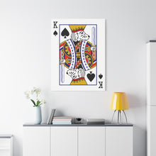 Load image into Gallery viewer, King Doodle Playing Card Canvas