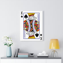 Load image into Gallery viewer, King Doodle Playing Card Canvas