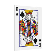 Load image into Gallery viewer, King Doodle Playing Card Canvas
