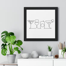 Load image into Gallery viewer, Cocktails Single Line Art Print

