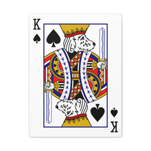 Load image into Gallery viewer, King Doodle Playing Card Canvas
