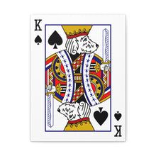 Load image into Gallery viewer, King Doodle Playing Card Canvas
