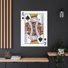 Load image into Gallery viewer, King Doodle Playing Card Canvas
