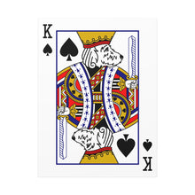 Load image into Gallery viewer, King Doodle Playing Card Canvas
