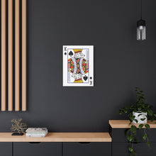 Load image into Gallery viewer, King Doodle Playing Card Canvas
