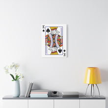 Load image into Gallery viewer, King Doodle Playing Card Canvas

