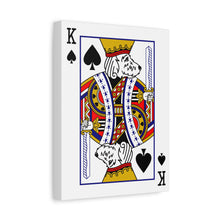 Load image into Gallery viewer, King Doodle Playing Card Canvas
