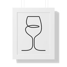 Load image into Gallery viewer, Wine Glass Single Line Art Print
