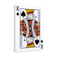 Load image into Gallery viewer, King Doodle Playing Card Canvas
