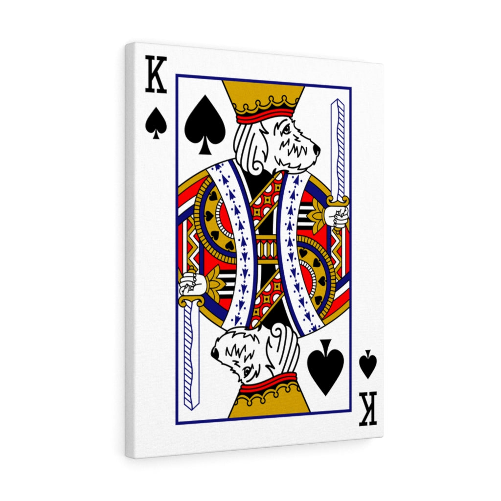 King Doodle Playing Card Canvas