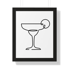 Load image into Gallery viewer, Margarita Glass Single Line Art Print
