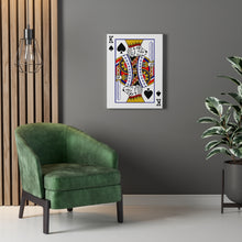 Load image into Gallery viewer, King Doodle Playing Card Canvas
