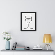 Load image into Gallery viewer, Wine Glass Single Line Art Print
