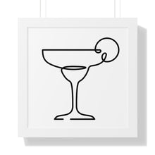 Load image into Gallery viewer, Margarita Glass Single Line Art Print
