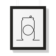 Load image into Gallery viewer, Beer Can Single Line Art Print
