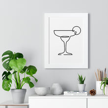 Load image into Gallery viewer, Margarita Glass Single Line Art Print
