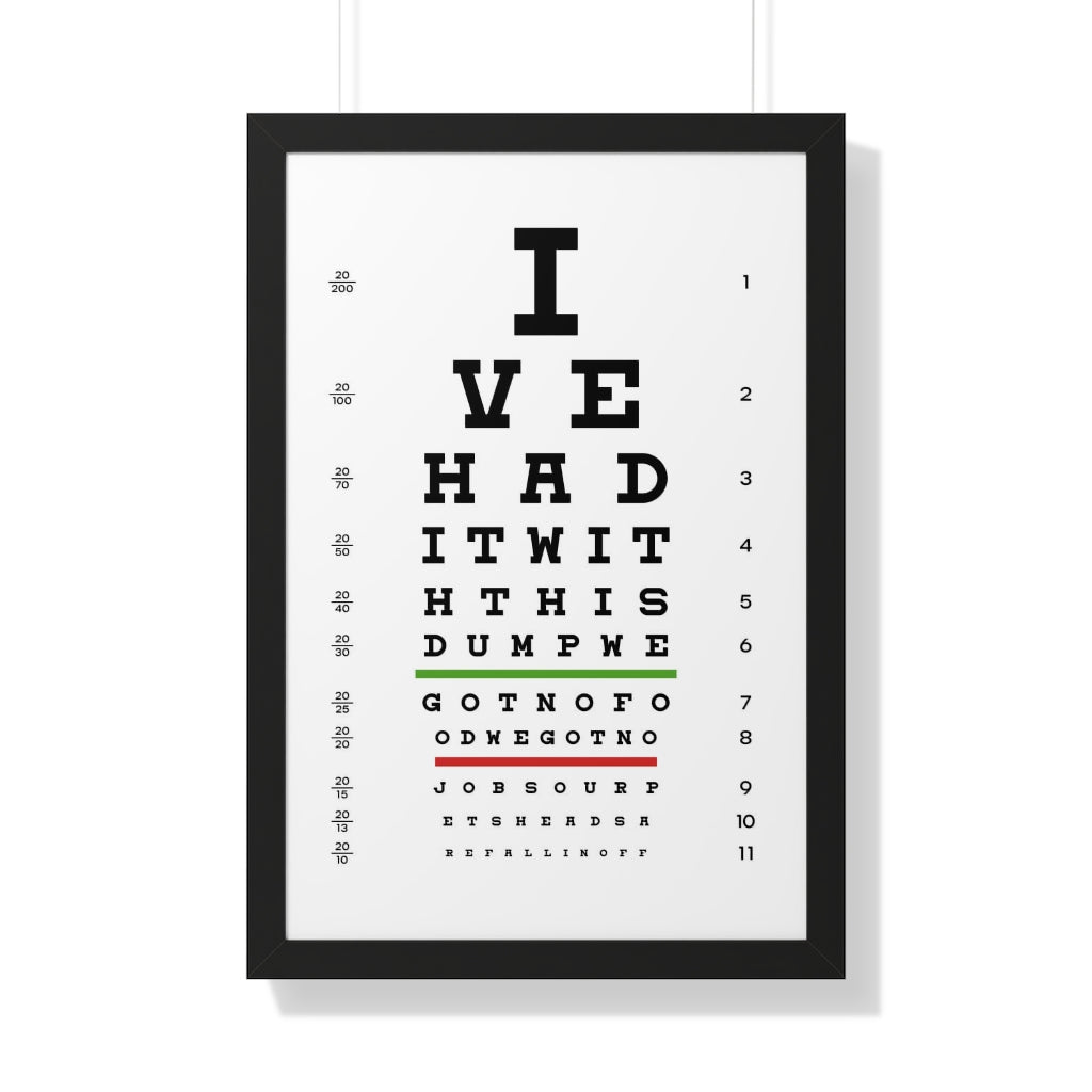 Eye Chart: Dumb and Dumber