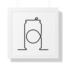 Load image into Gallery viewer, Beer Can Single Line Art Print
